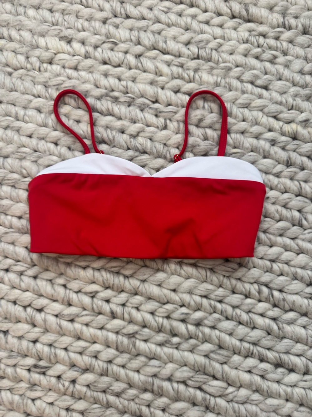 Girls Red and White Five Dancewear Top